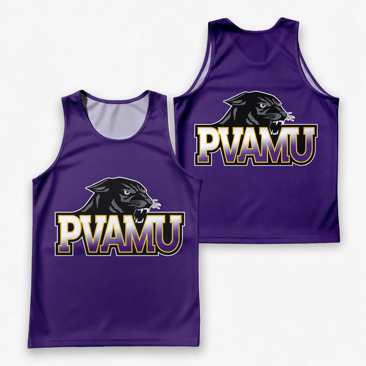 HBCU Running Tank Top Prairie View A&M University Panthers Running Singlet for Men and Women