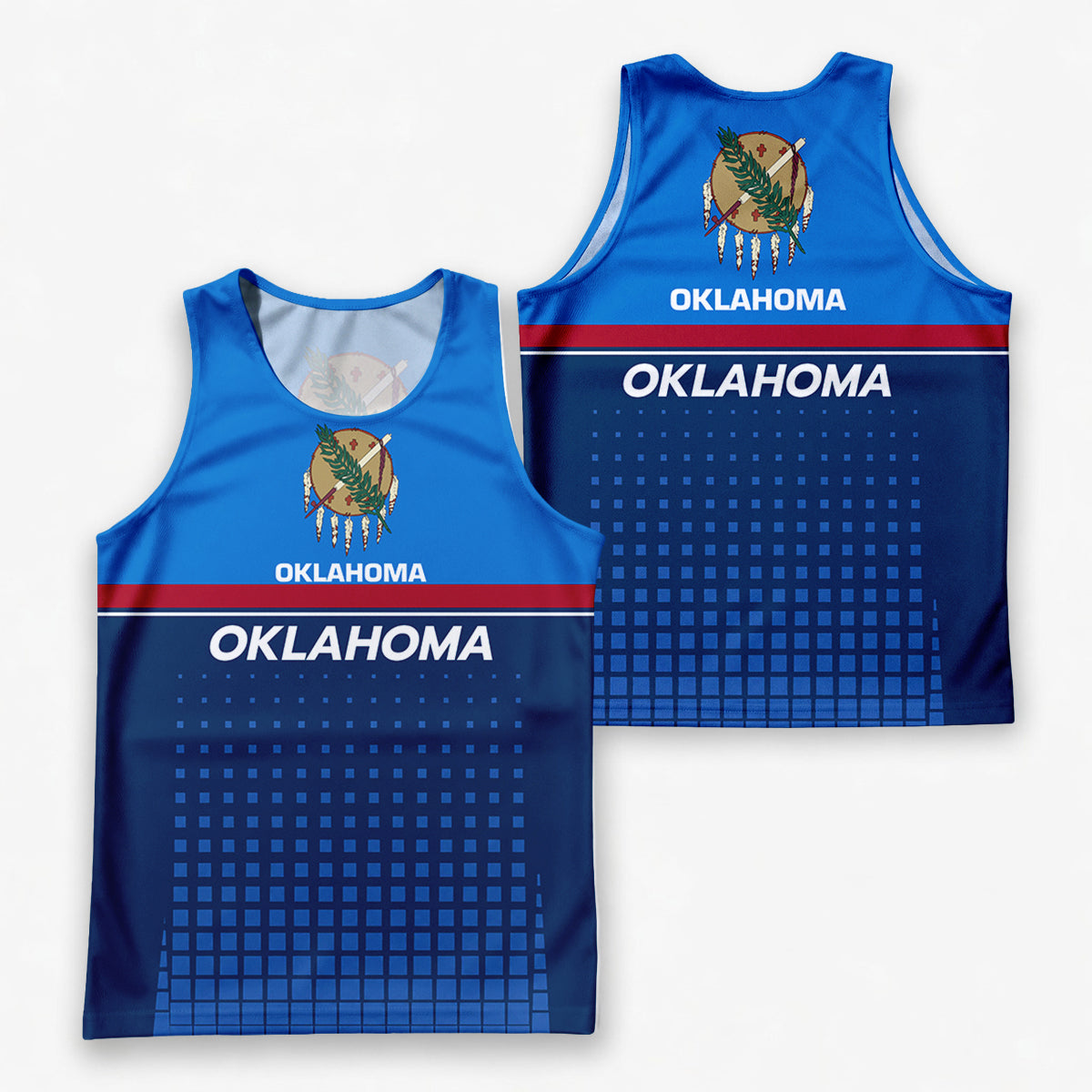 Patriotic Tech Running Tank Top - Oklahoma State Pride Running Singlet