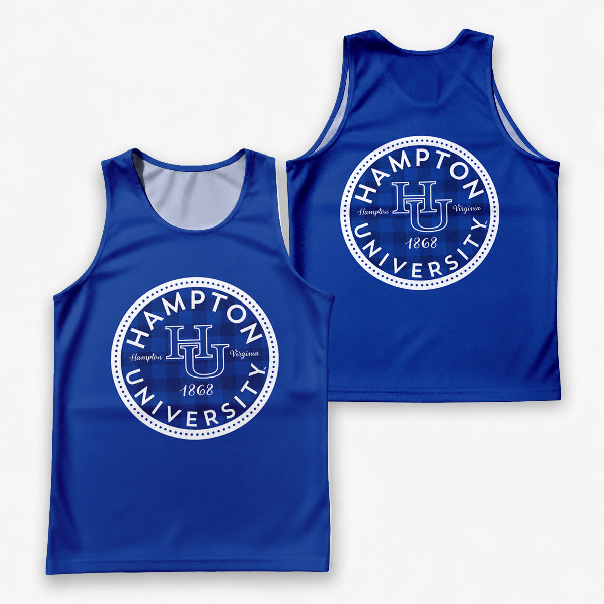 HBCU Running Tank Top Hampton University Running Singlet for Men and Women