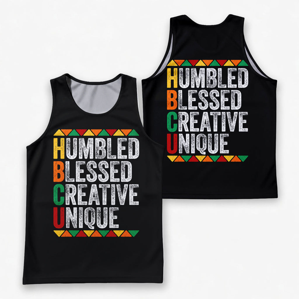 HBCU Running Tank Top Humbled Blessed Running Singlet for Men and Women