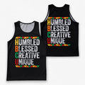 HBCU Running Tank Top Humbled Blessed Running Singlet for Men and Women