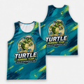 Funny Running Tank Top Turtle Running Team We'll Get There Quote Tech Running Singlet