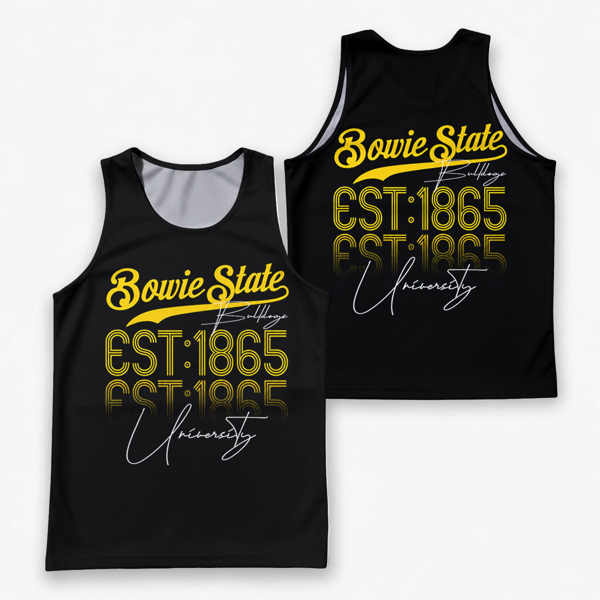 HBCU Running Tank Top Bowie State University Bulldogs Running Singlet for Men and Women