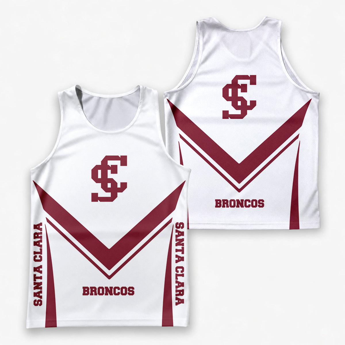 Santa Clara  Broncos Tech Running Tank Top