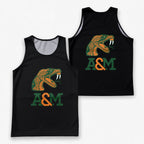 HBCU Running Tank Top Florida A&M Rattler Running Singlet for Men and Women