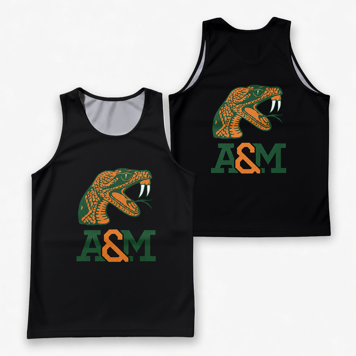 HBCU Running Tank Top Florida A&M Rattler Running Singlet for Men and Women