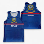 Patriotic Tech Running Tank Top - Idaho State Pride Running Singlet