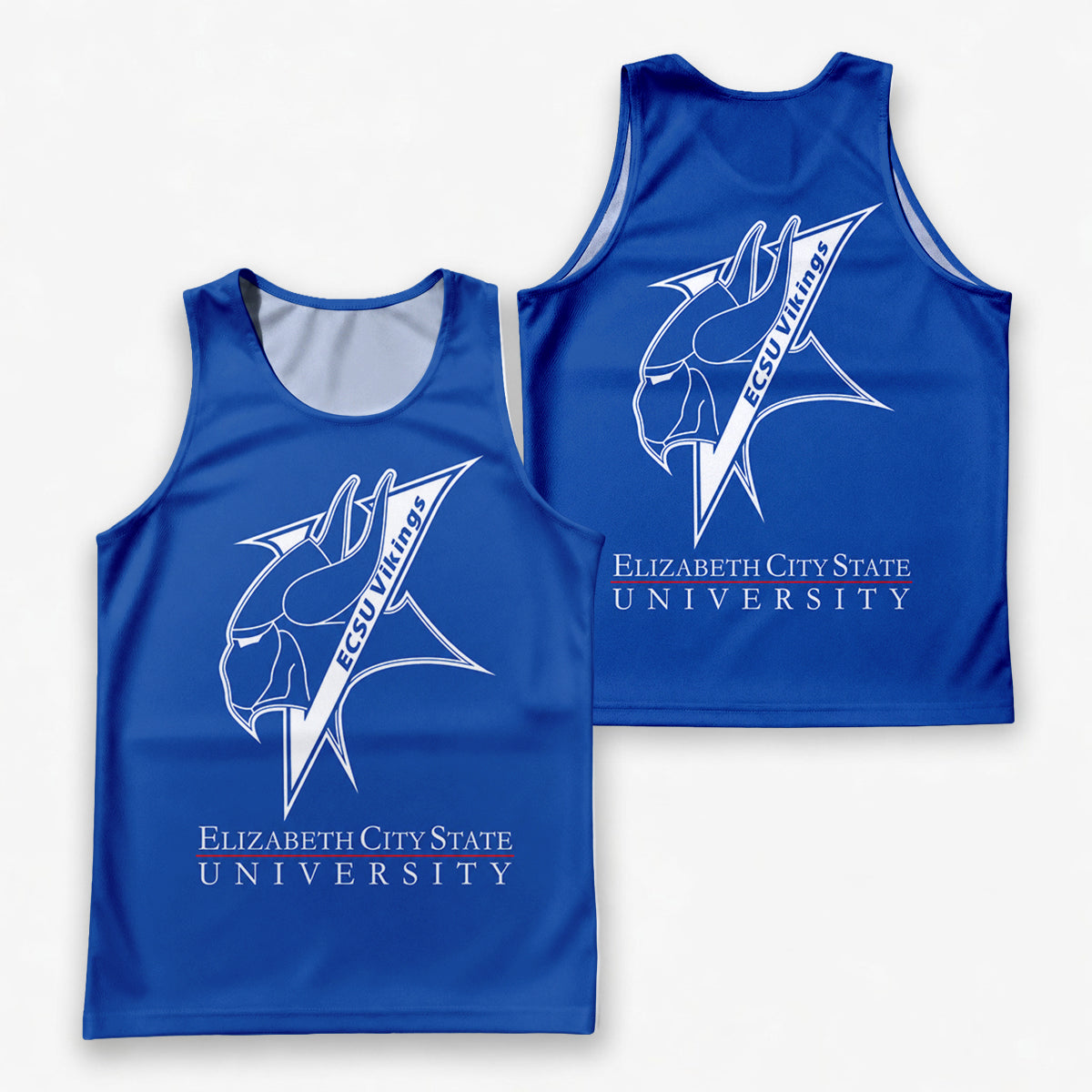 HBCU Running Tank Top Elizabeth City State University ECSU Vikings Running Singlet for Men and Women