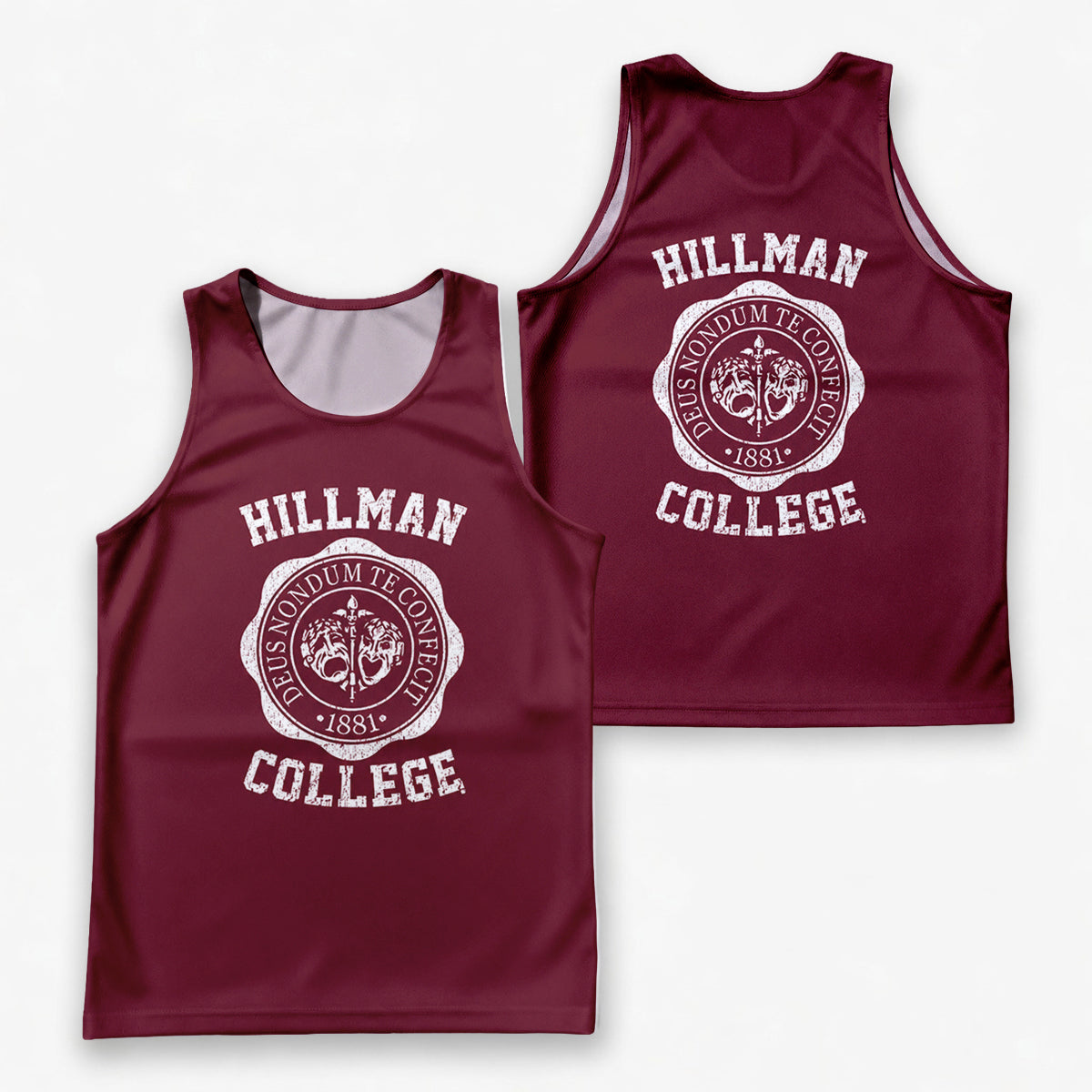HBCU Running Tank Top Hillman College Running Singlet for Men and Women