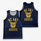 HBCU Running Tank Top North Carolina A&T State University Bulldog Running Singlet for Men and Women