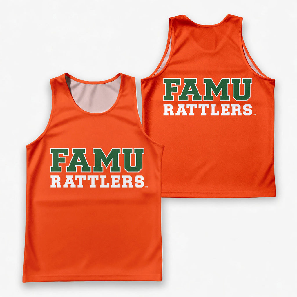 HBCU Running Tank Top FAMU Rattlers College Running Singlet for Men and Women