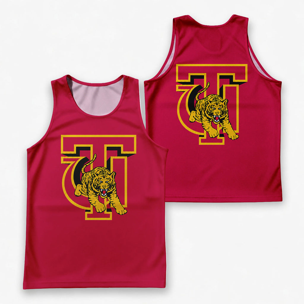 HBCU Running Tank Top Tuskegee Golden Tigers Running Singlet for Men and Women