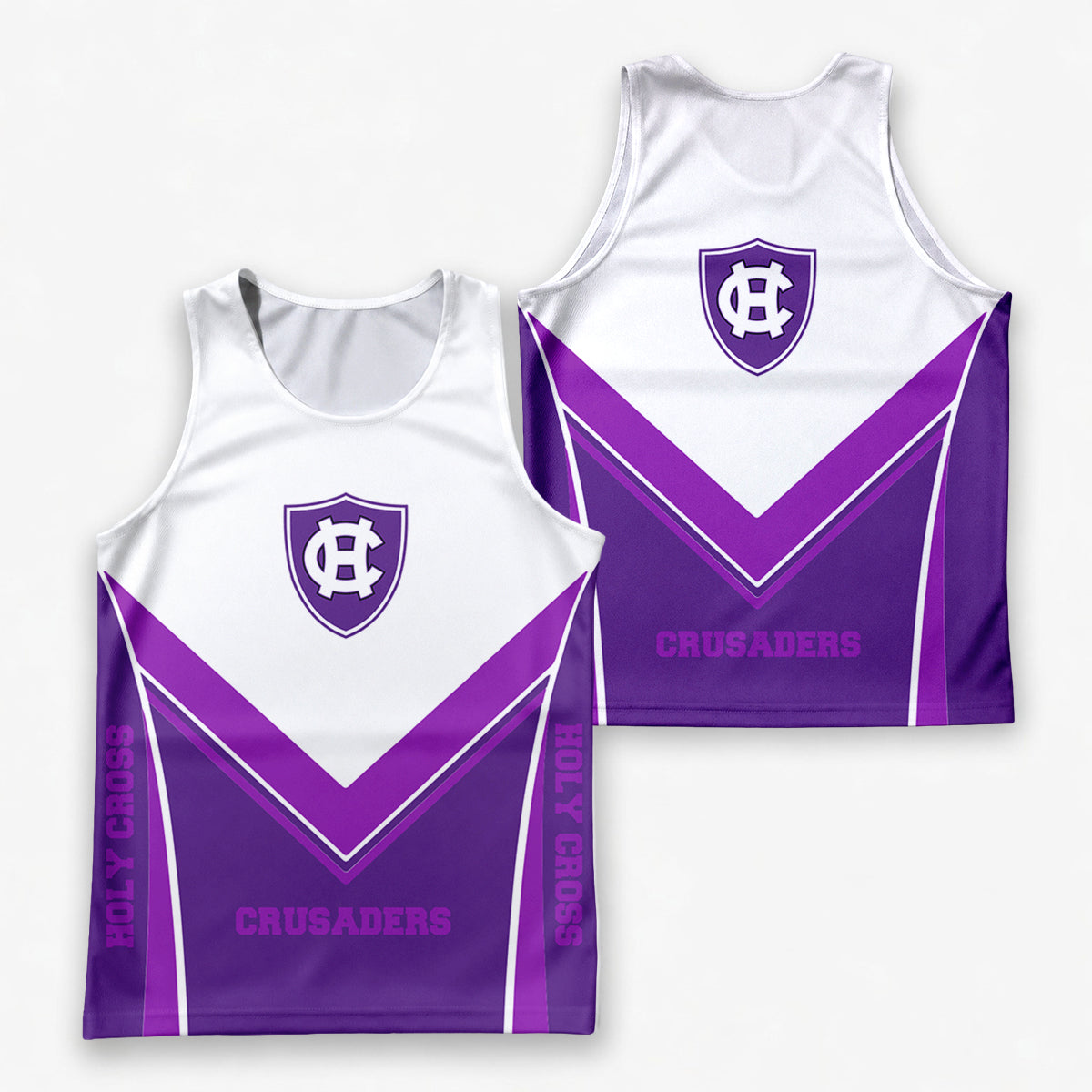 Holy Cross  Crusaders Tech Running Tank Top