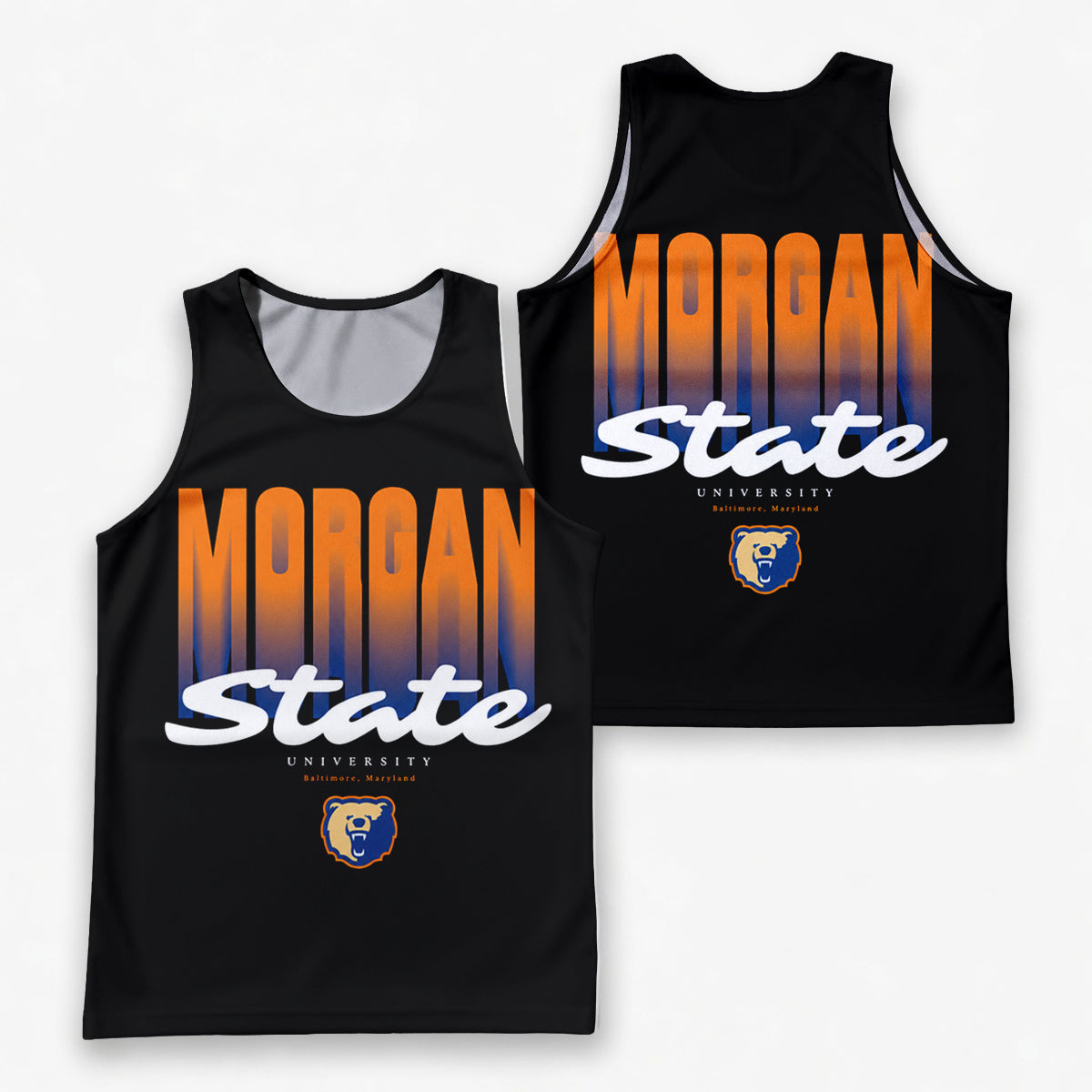 HBCU Running Tank Top Morgan State University Running Singlet for Men and Women