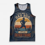 Funny Dad Running Tank Top It's Not A Dad Bod Tech Singlet
