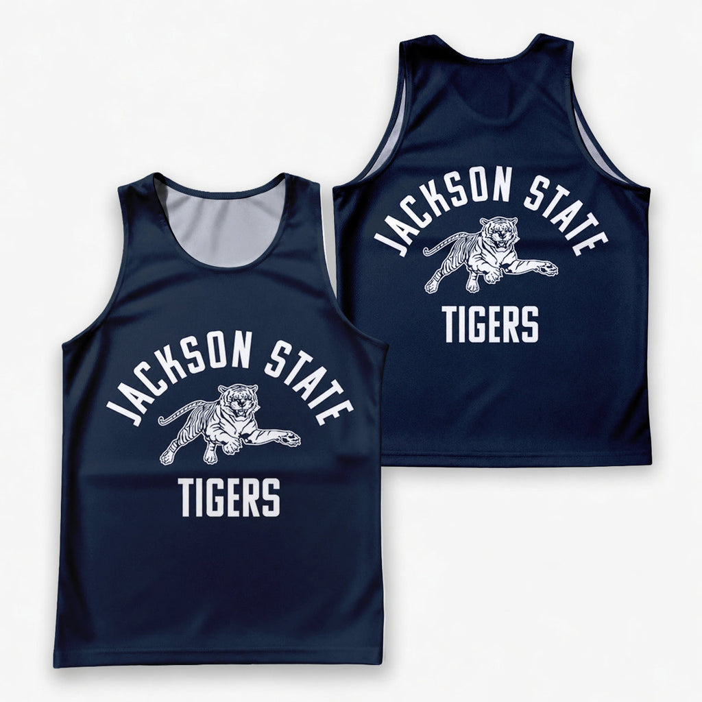 HBCU Running Tank Top Jackson State Tigers Running Singlet for Men and Women