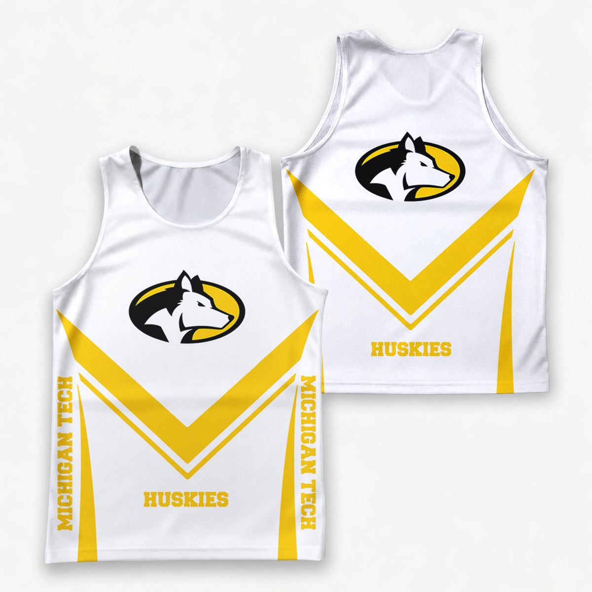 Michigan Tech  Huskies Tech Running Tank Top