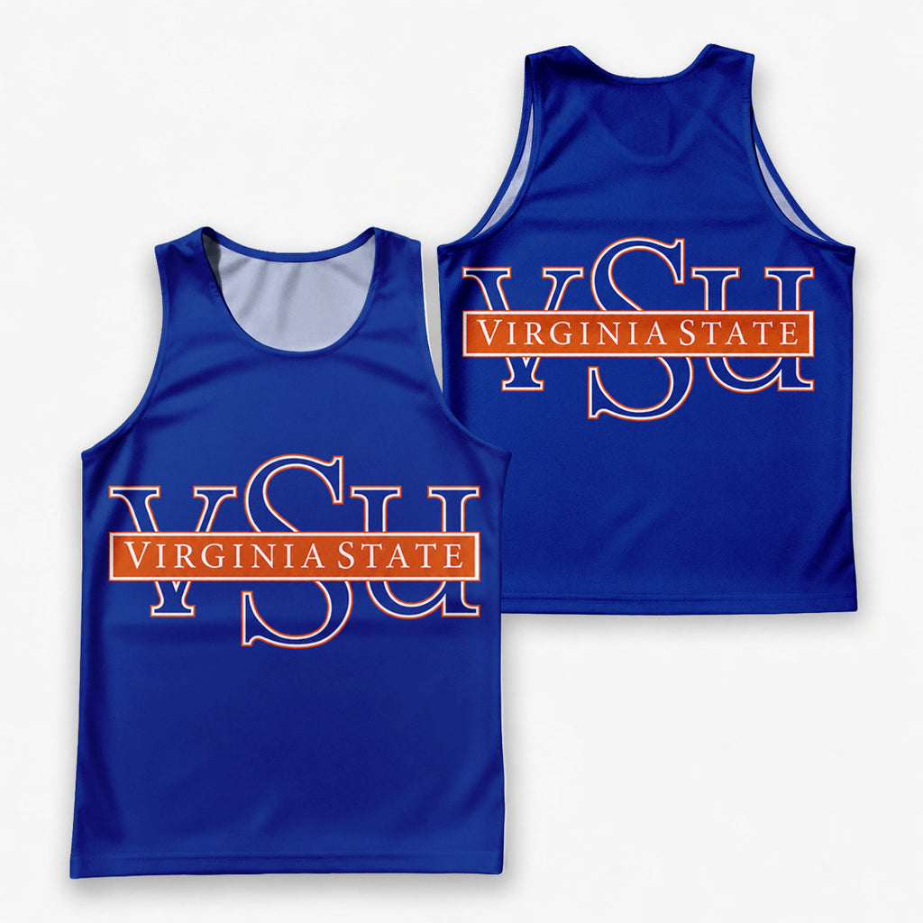 HBCU Running Tank Top Trojans VSU Running Singlet for Men and Women