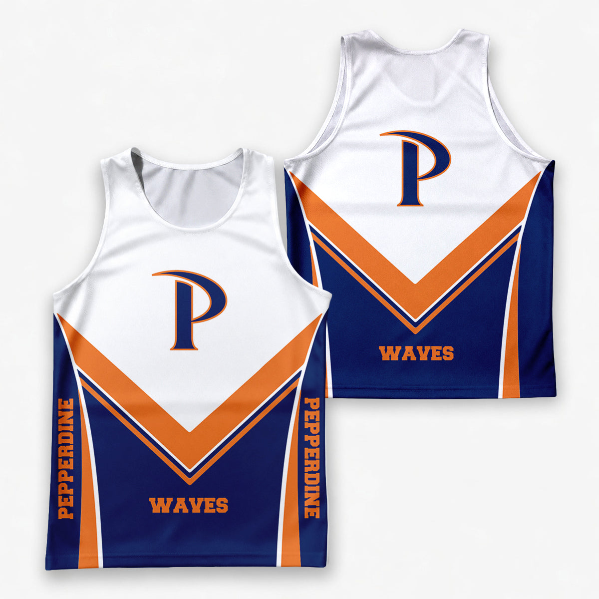 Pepperdine  Waves Tech Running Tank Top
