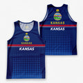 Patriotic Tech Running Tank Top - Kansas State Pride Running Singlet