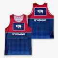 Patriotic Tech Running Tank Top - Wyoming State Pride Running Singlet