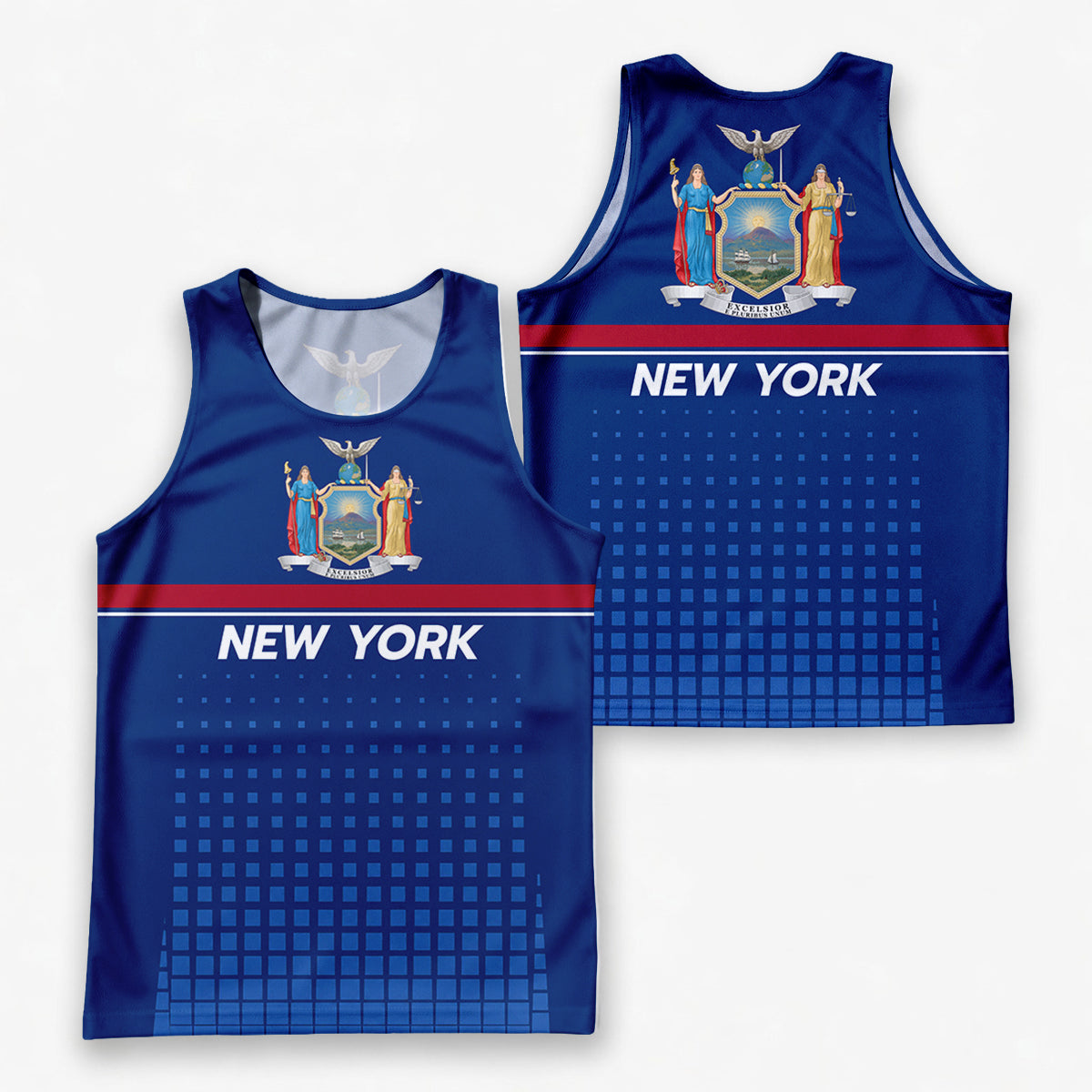 Patriotic Tech Running Tank Top - New York State Pride Running Singlet