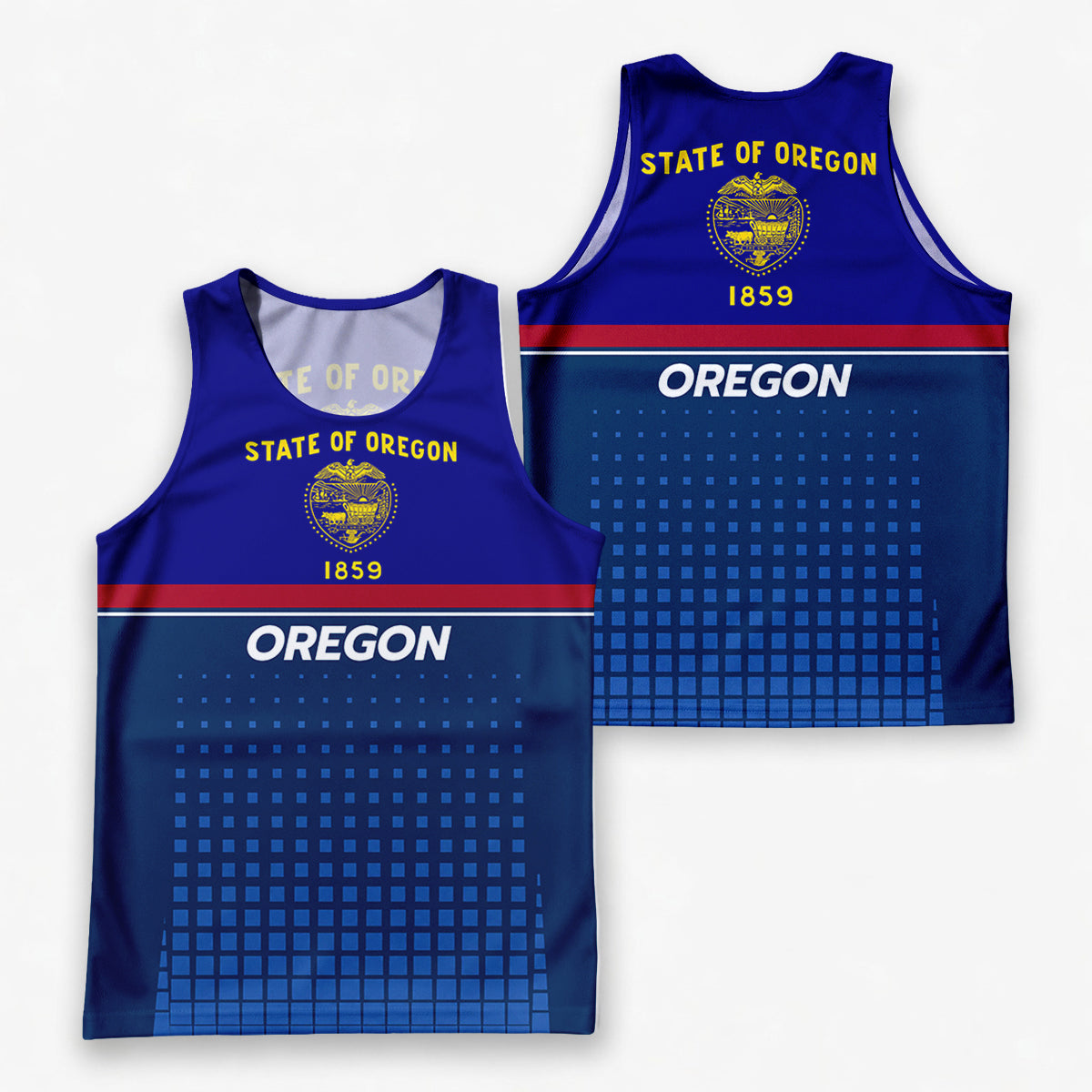 Patriotic Tech Running Tank Top - Oregon State Pride Running Singlet
