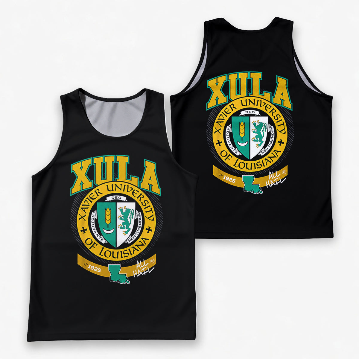 HBCU Running Tank Top Xavier University of Louisiana XULA Running Singlet for Men and Women