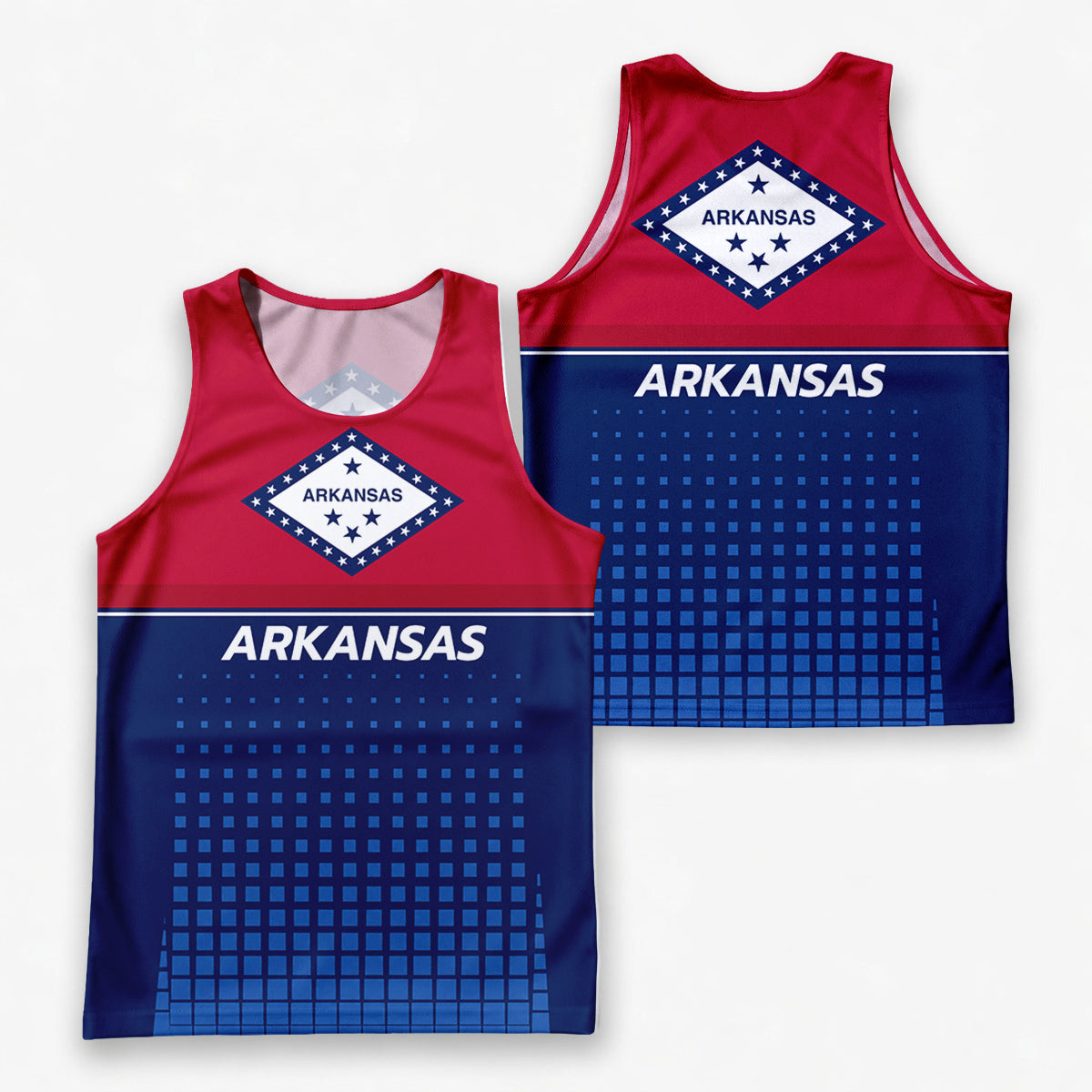 Patriotic Tech Running Tank Top - Arkansas State Pride Running Singlet