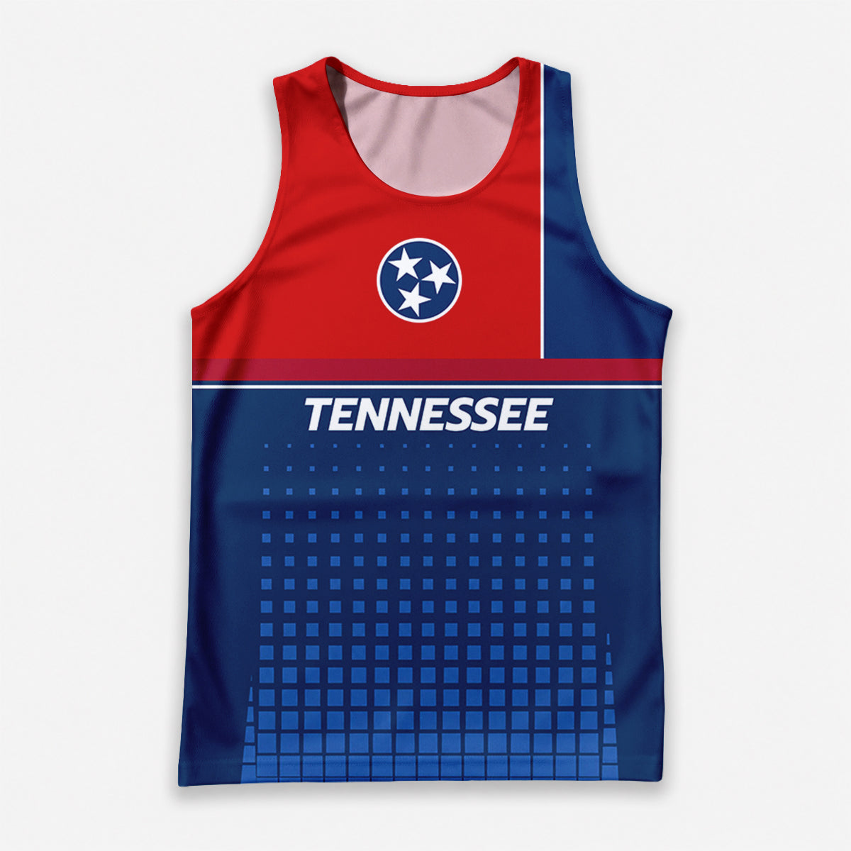 Patriotic Tech Running Tank Top - Tennessee State Pride Running Singlet