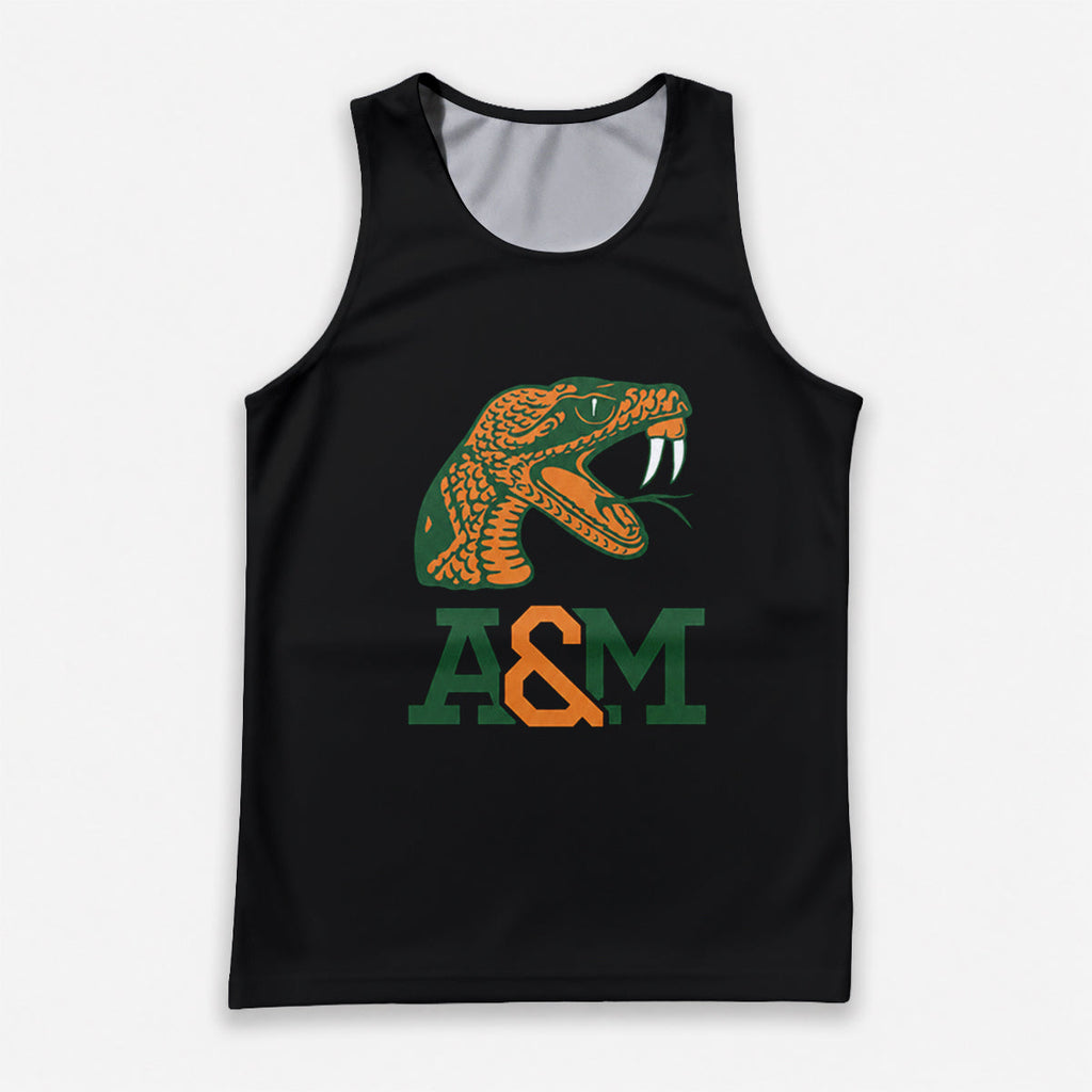 HBCU Running Tank Top Florida A&M Rattler Running Singlet for Men and Women