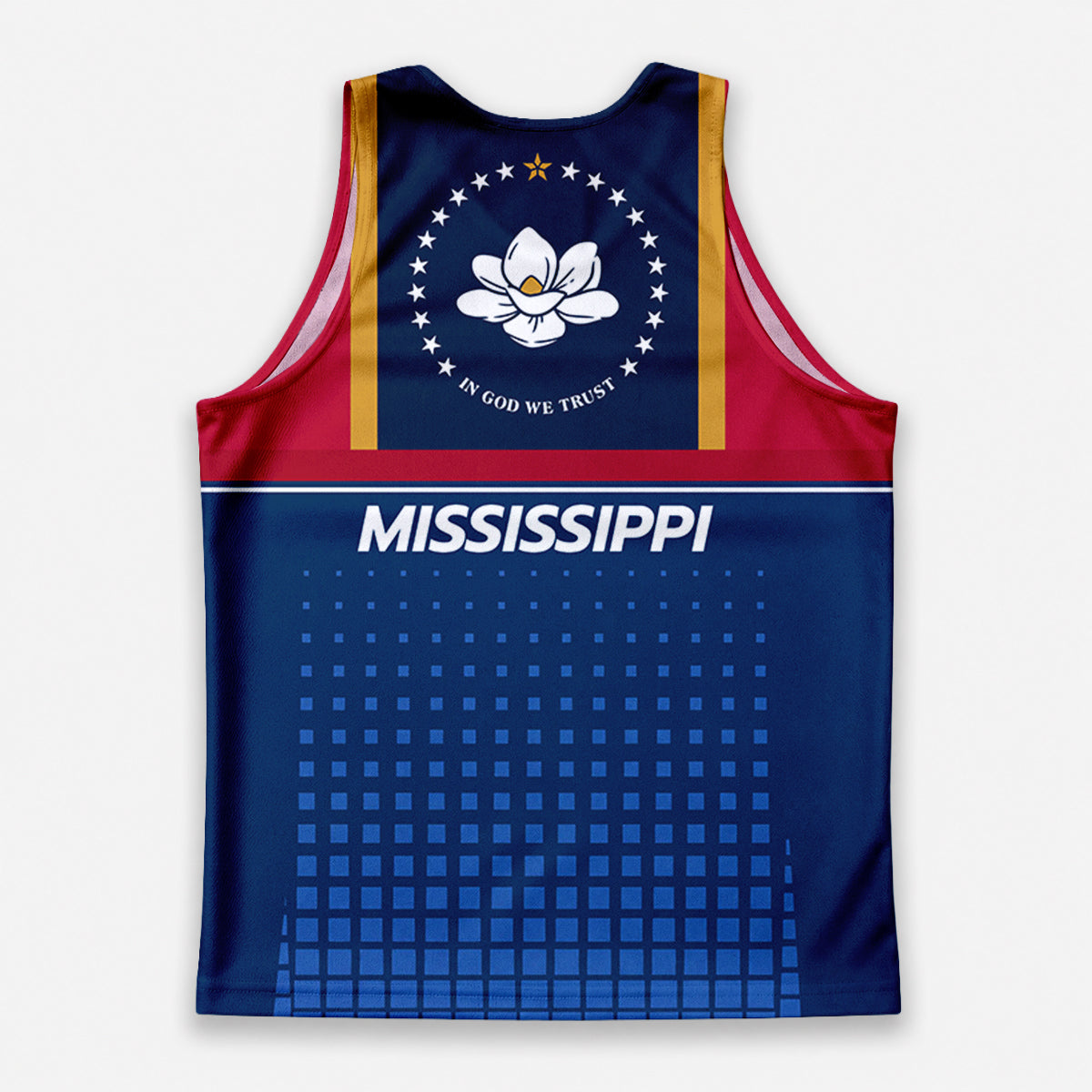 Patriotic Tech Running Tank Top - Mississippi State Pride Running Singlet