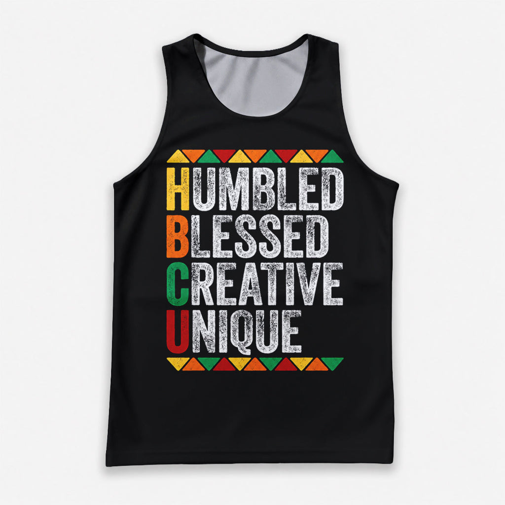 HBCU Running Tank Top Humbled Blessed Running Singlet for Men and Women