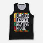 HBCU Running Tank Top Humbled Blessed Running Singlet for Men and Women