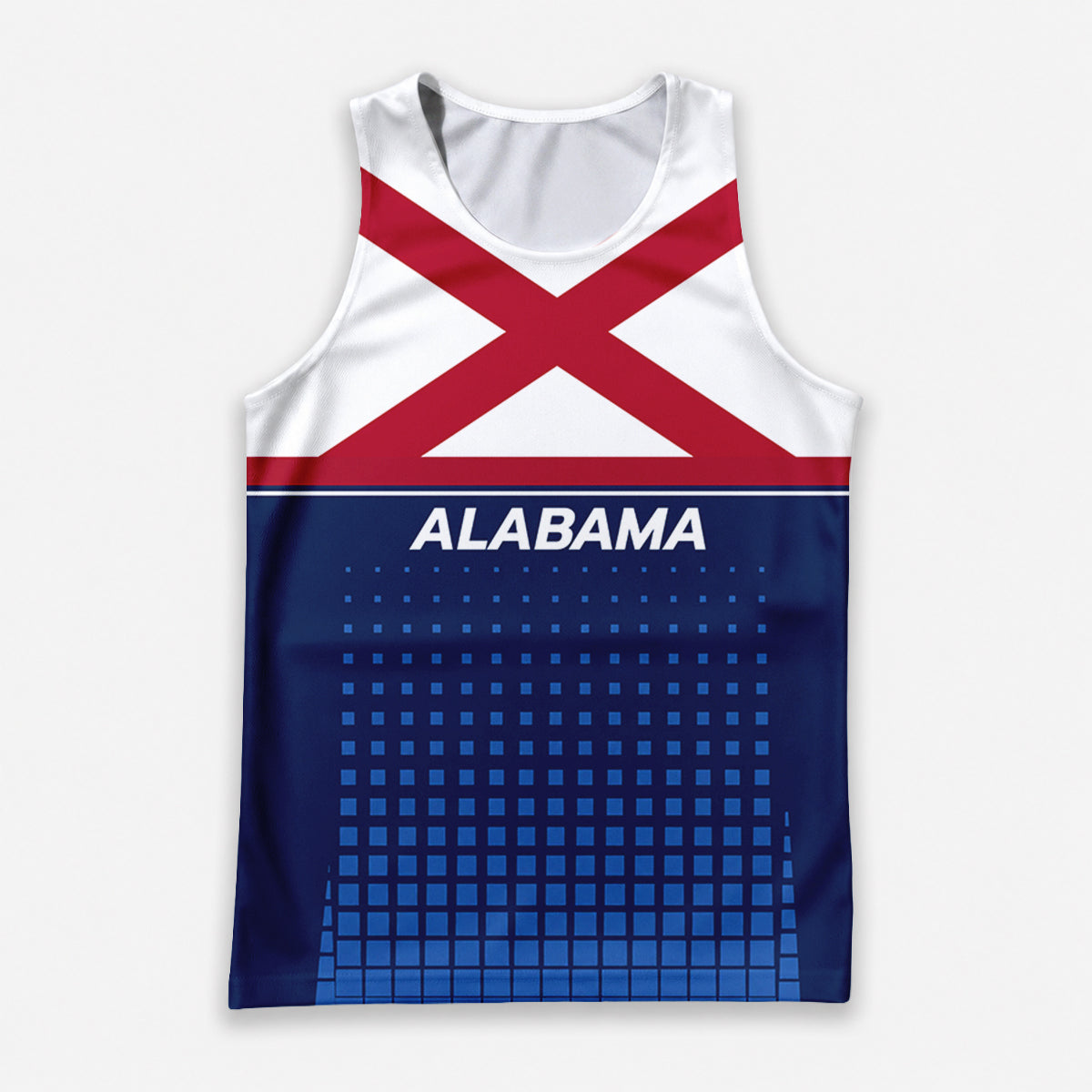 Patriotic Tech Running Tank Top - Alabama State Pride Running Singlet
