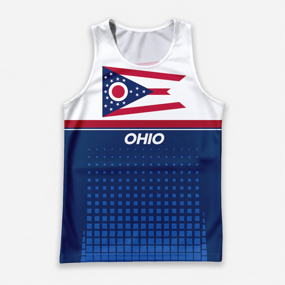 Patriotic Tech Running Tank Top - Ohio State Pride Running Singlet
