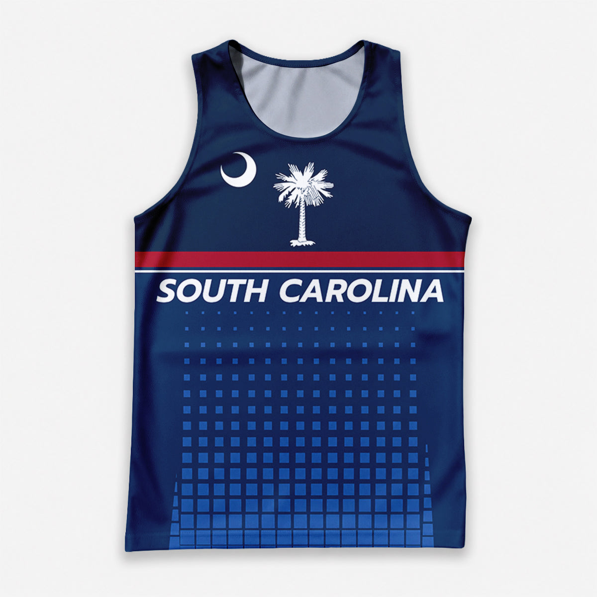 Patriotic Tech Running Tank Top - South Carolina State Pride Running Singlet