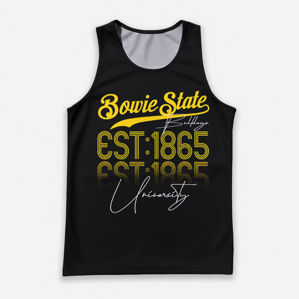 HBCU Running Tank Top Bowie State University Bulldogs Running Singlet for Men and Women