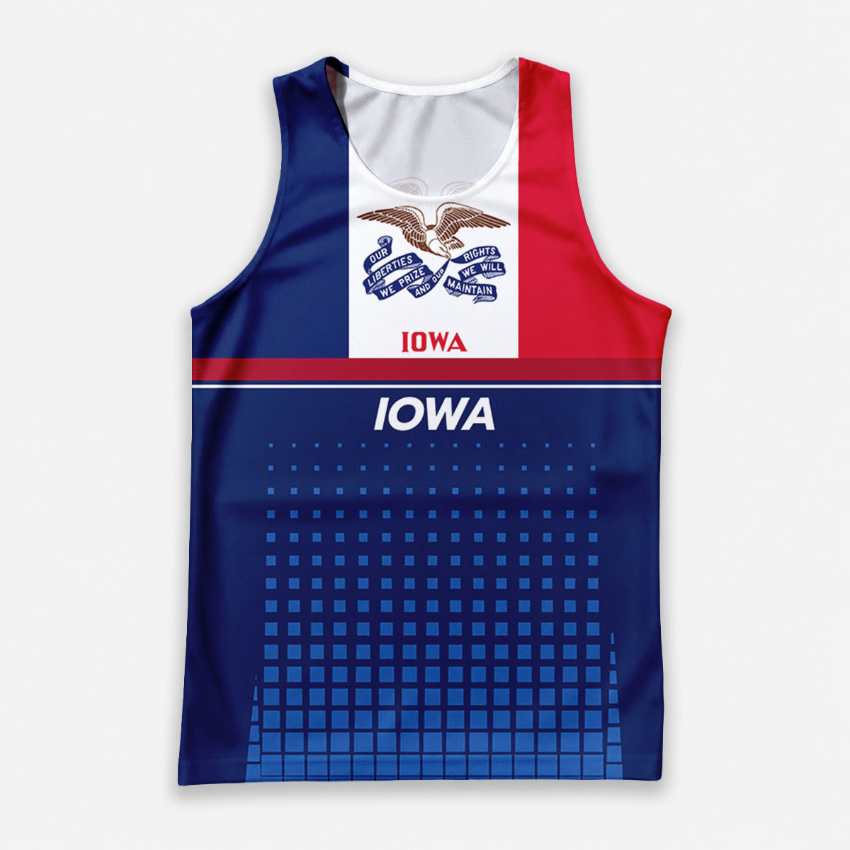 Patriotic Tech Running Tank Top - Iowa State Pride Running Singlet