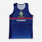 Patriotic Tech Running Tank Top - Kansas State Pride Running Singlet