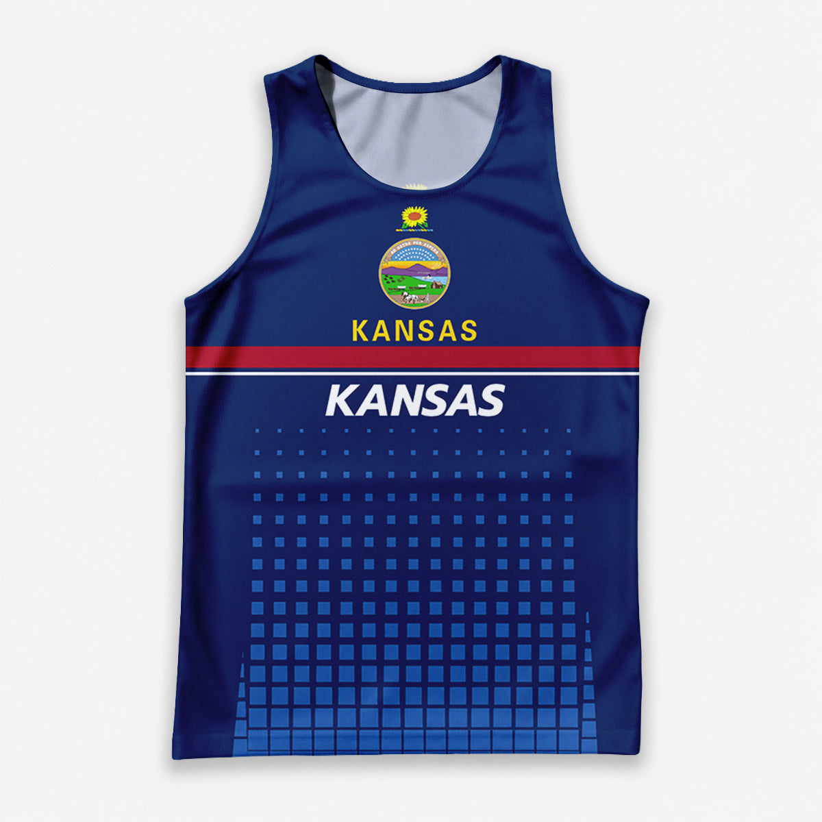 Patriotic Tech Running Tank Top - Kansas State Pride Running Singlet