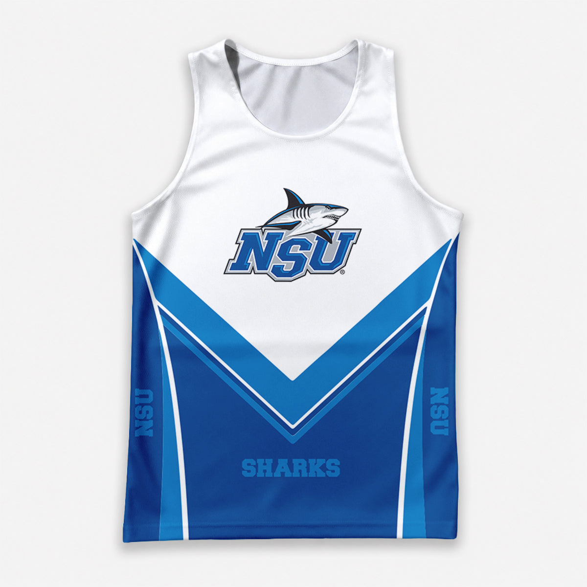 NSU  Sharks Tech Running Tank Top