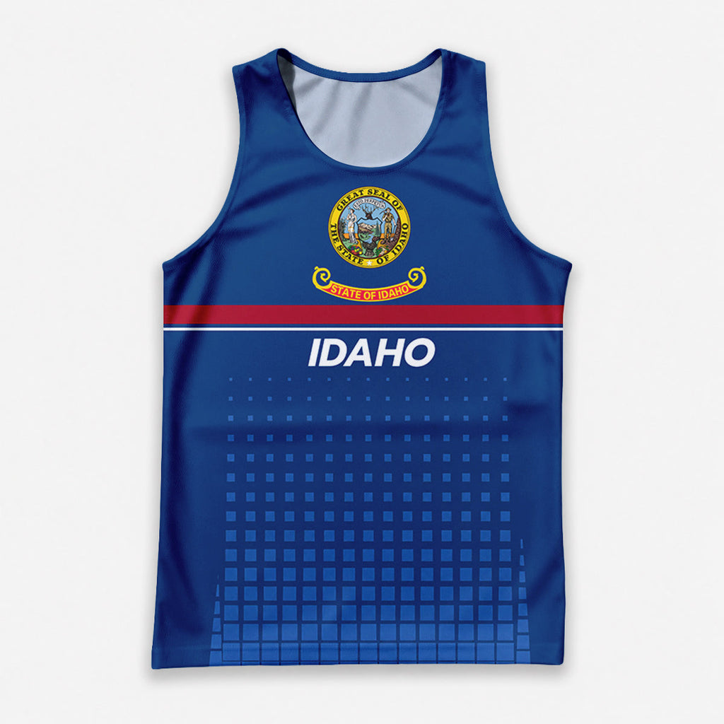 Patriotic Tech Running Tank Top - Idaho State Pride Running Singlet