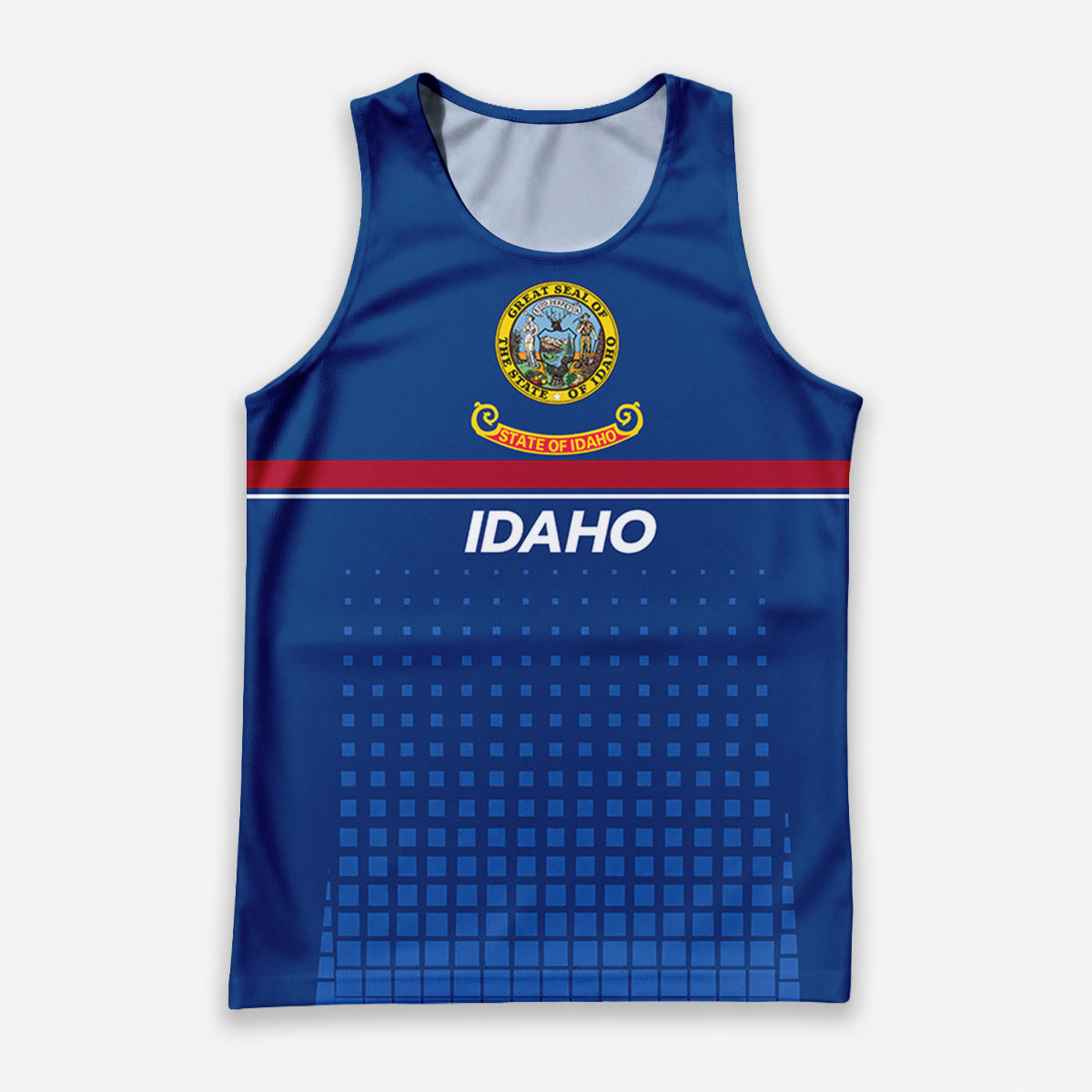 Patriotic Tech Running Tank Top - Idaho State Pride Running Singlet
