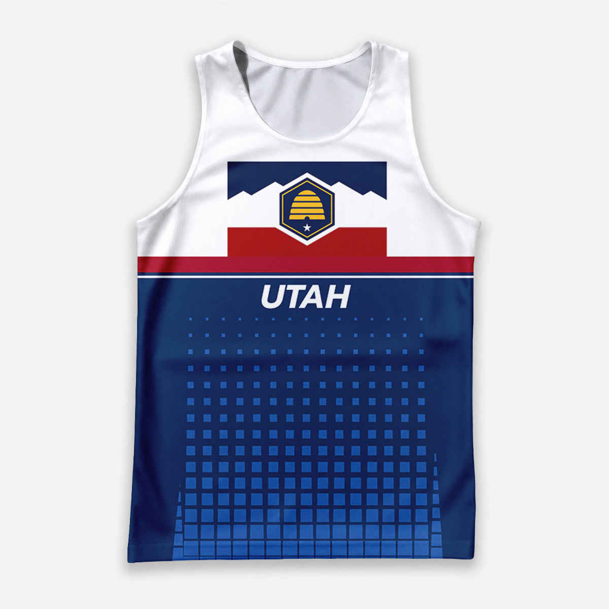 Patriotic Tech Running Tank Top - Utah State Pride Running Singlet