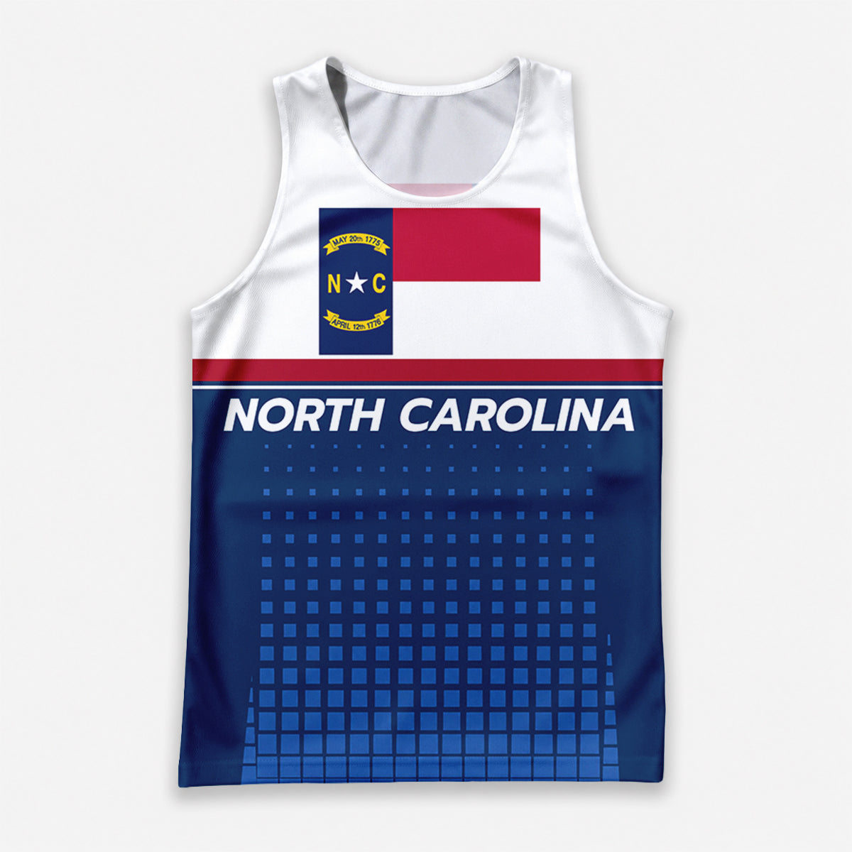 Patriotic Tech Running Tank Top - North Carolina State Pride Running Singlet
