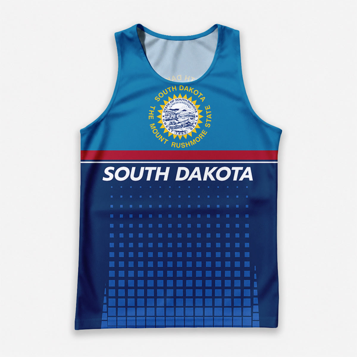 Patriotic Tech Running Tank Top - South Dakota State Pride Running Singlet