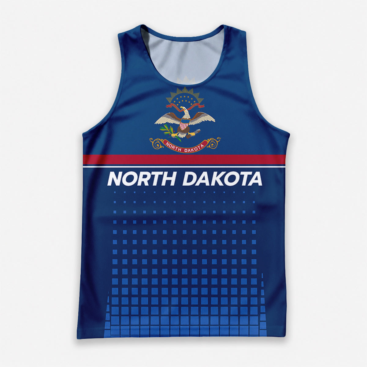 Patriotic Tech Running Tank Top - North Dakota State Pride Running Singlet