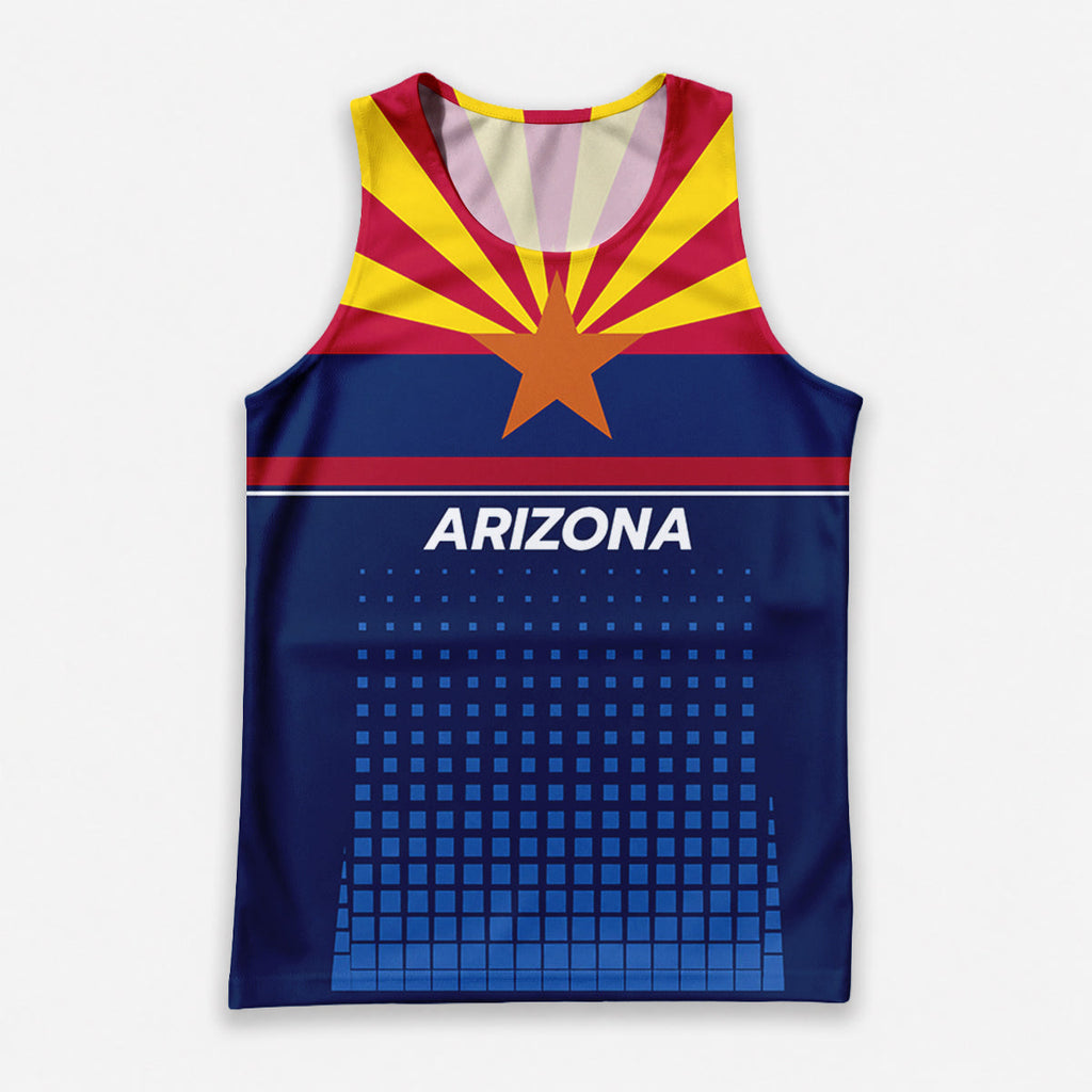 Patriotic Tech Running Tank Top - Arizona State Pride Running Singlet