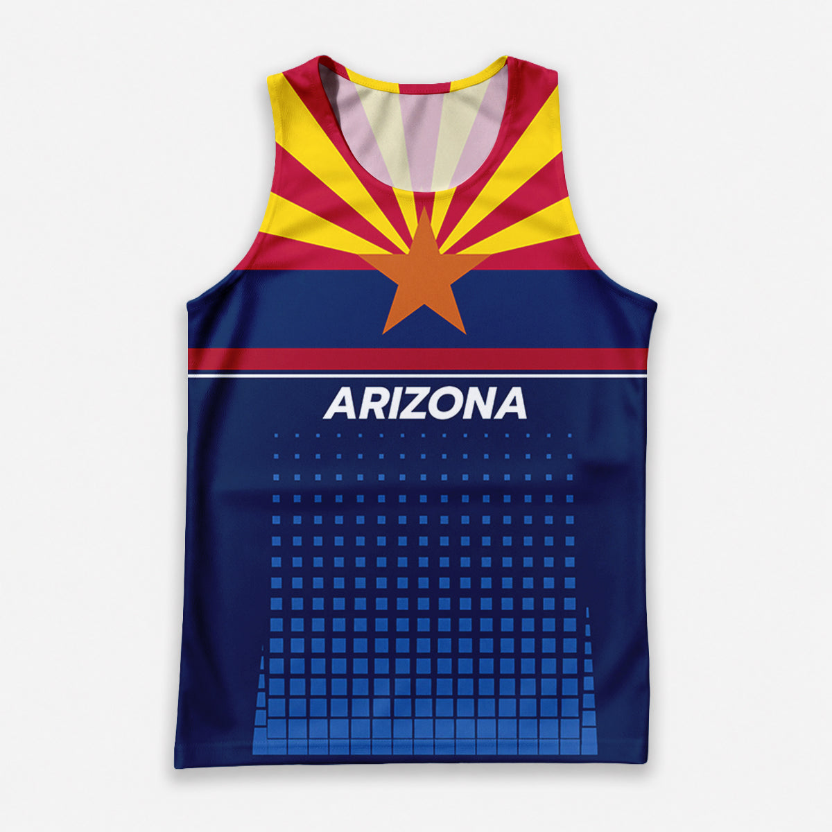 Patriotic Tech Running Tank Top - Arizona State Pride Running Singlet